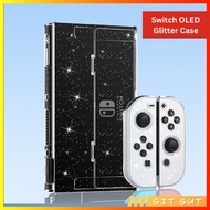 Nintendo Switch OLED Glitter Crystal Clear Case Casing Cover Mika