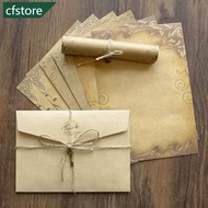 CFSTORE Vintage Kraft Envelope Letter Paper Set Valentine's Day Love Letter Invitation Envelopes Wri