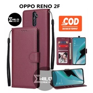 HP Case Flip Wallet Oppo Reno 2F Premium Leather Flip Wallet Case/Mobile Wallet Case