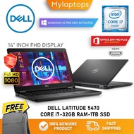 DELL LATITUE 5470 ULTRABOOK - CORE i7 / UP TO 32GB DDR4 RAM & 1TB SSD / 14 I NCH FHD DISPLAY / WIN 1