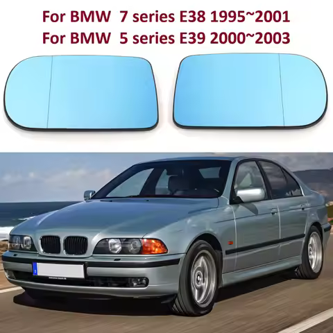 Car Heated Door Wing Rearview Side Mirror Glass Left Right Replace For BMW 7 series E38 1995-2001 5 