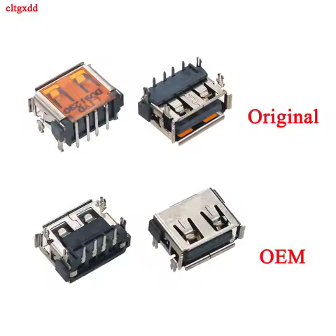 10piece Original New 2.0 USB Connector USB 2.0 Type A Female Data Port 4P for Laptop ASUS HP DELL Le