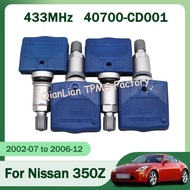 1/4pcs 315MHz 40700-CD001 40700CD001 40700-1AA0B Tire Pressure Monitor Sensor For Nissan 350Z Murano