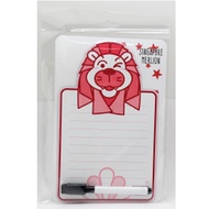Merlion Flat Magnet with Erasable Marker - Red