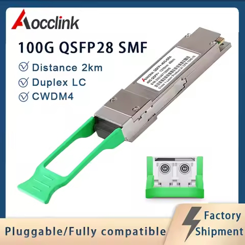 100G QSFP28 CWDM4 1310nm 2km GBIC Duplex LC Transceiver Fiber optic Modules for Cisco Mellanox Ether