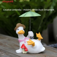 ELEGANT Duck Umbrella Ornament, Handicraft Simulated Umbrella Duck Statue, Figures Doll Model Crafts