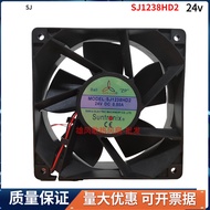 Taiwan Sanju SJ1238HD2 DC24V 0.50A Double Ball Bearing Inverter Cooling Fan 12cm