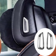 Car Seat Headrest Adjustment Button Cover Trim Sticker Fit For Mercedes Benz C GLC W206 X254 EQE 350