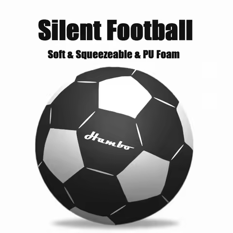 Silent Football Size 3#/5#/7# Indoor Silent Foam Soccer Ball Mute Bouncing Ball Silent Basketball Ba