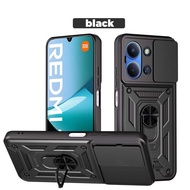 Redmi15C Phone Case For Redmi 15 C 15C 4G 5G 2025 Hard Shockproof Pull Sliding Door Casing Shockproo