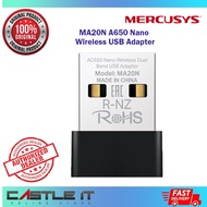 Mercusys MA20N AC650 Nano Wireless Dual Band USB Adapter