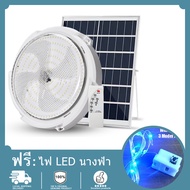 (ฟรี โคมไฟนางฟ้าแบตเตอรี่ 3M) ไฟโซล่าเซลล์ โคมไฟเพดาน 60W -500W ไฟติดห้องนอน ไฟวงกลม ไฟสปอร์ตไลท์ So