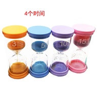 20 Minutes Macaron Hourglass Timer Child Time Management Combination Set for Homework Half Hour Orna