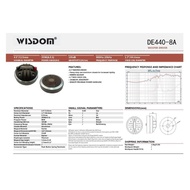 Original WISDOM DE 440-8 A/ DE440 8A tweeter driver