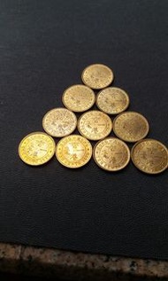 香港硬幣一毫1978十個