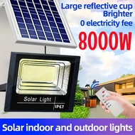 Solar Light Outdoor Lighting 8000W IP67 Waterproof LED Outdoor Lights Solar Spotlights Lampu Solar