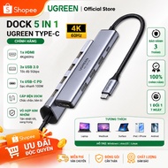 Ugreen HDMI 60Hz 5-in-1 USB Type-C Adapter Cable, USB-A x3, PD Charger 100W Aluminum frame new