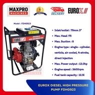 EUROX FDH0923 Diesel High Pressure Water Pump – Key Start Engine Pump