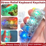 4 Keys Stress Relief Keyboard Keychain Fidget Relaxing DIY Keys Mechanical Keyboard rgb light Axis T