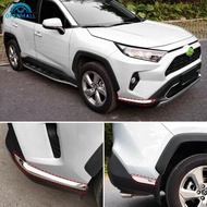 OPENMALL 2Pcs/4Pcs Car Stainless Front Rear Bumper Protector Trim Covers For Toyota RAV4 RAV-4 2020-