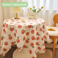 DC Velvet Tablecloth Ins Wind Rustic Small Fresh Students Dormitory