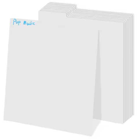 10pcs Vinyl Record Dividers Album Sorting Dividers Index Card Dividers Book Dividers Vinyl Record Or