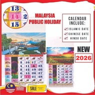 【SpendWithJoy】Calendar Horse 2026 Kalendar Kuda 2026 跑马日历 2026 Racing Horse Hanging Calendar Calande