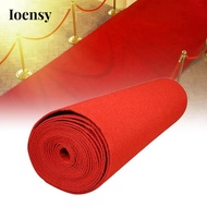 Ioensy Red Carpet Runner Wedding Rug Sturdy Decor Portable Easy to Use Red Aisle Runner