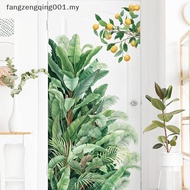 F1MY Green Leaves Wall Stiers For Home Living Room Decorative Vinyl Wall Decal Tropical Plants DIY K
