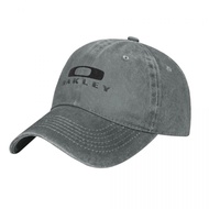 (ReadyStock) Oakley Logo Adult washed cowboy hat curved ring sun caps simple hats  Unisex 100% cotton controlled men's a