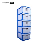 🔥READY STOCK🔥 DOLPHIN 5-Tier Drawer Plastic Storage Clothes Cabinet