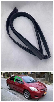 Xuming DOOR GLASS RUN CHANNEL RUBBER for Toyota Vios Gen2 Ncp93 2008 2009 2010 2011 2012 2013