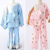 One-Piece Suit Comfortable Gauze Sweat-Absorbent Breathable Fracture Bed Bed Patient Child Care Clot