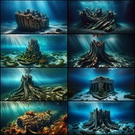 Aquarium Decorative Background Sticker Fish Tank HD Waterproof Background Self-Adhesive Wallpaper17