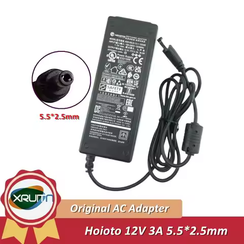 Genuine HOIOTO ADS-65LSI-12-1 12036E 12V 3A 36W ADS-40NP-12-1 AC DC Adapter Charger For Philips AOC