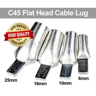 C45 Flat Head Cable Lug (6mm / 10mm / 16mm / 25mm / 35mm / 50mm / 70mm / 95mm) x 1 unit