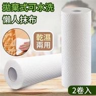 **包郵** [2卷裝] 日式懶人抹布 一次性拋棄式抹布 可水洗乾濕兩用懶人抹布 [平行進口] HK0947