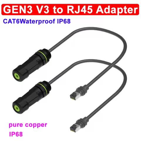 RJ45 For Starlink Mini Gen3 to Ethernet Connector Adpater IP68 Waterproof for SPX Extender GEN3 V3 C