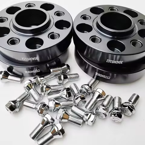 2pcs Modification Parts 30MM 1.18inches (1.18") 5X112X57.1 Hubcentric with 10pc 14X1.5 short bolts W