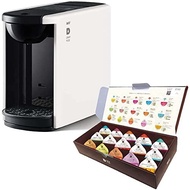 【Direct from Japan】 [Amazon.co.jp Exclusive] UCC Drip Pod Single Extraction Coffee Machine Capsule Type DP3 White + UCC Drip Pod Tasting Kit 15P Pod/Capsule 20240417