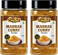 EXCELLENT FOODS - Madras Curry Powder 100 Grams x 2 Pack