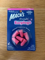 美國製Mack's Dreamgirl 柔軟泡沫耳塞