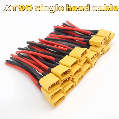 1/5Pairs XT90 connector plug cable with silicone wire 12AWG, suitable for dual extension batteries o