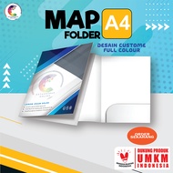 Custom 1-Sided Folder A4 Size Art Carton Material