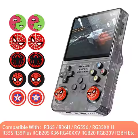 Thumb Stick Grip Cap Cover For R36S R36H RG40XX H R36 PRO K36 Retro Game Console Joystick Silicone P