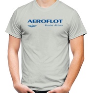 Baju Kaos Aeroflot T-Shirt Pesawat Aeroflot Airline Rusia