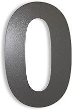 KTC-HOME - Premium House Number Iron Glimmer with Mounting Material - Powder Coated - Arial - Height