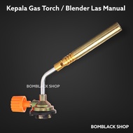 Kepala Gas Torch Kuningan Gas Blender Las Manual Blow Torch Tembaga Kuningan Stainless