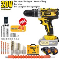 KEELAT KCD007 Mesin Bor Elektrik Baterai Brushless 80N.M Bor listrik Drill Cordless Impact Drill Ele