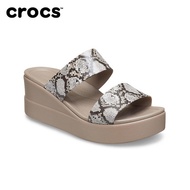 Crocs ใหม่รองเท้าแพลตฟอร์มรองเท้าแตะสําหรับสุภาพสตรี